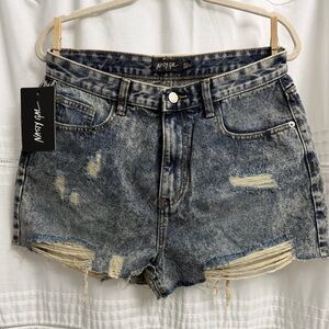 Nasty Gal Acid Wash Jean Shorts